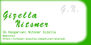 gizella nitsner business card